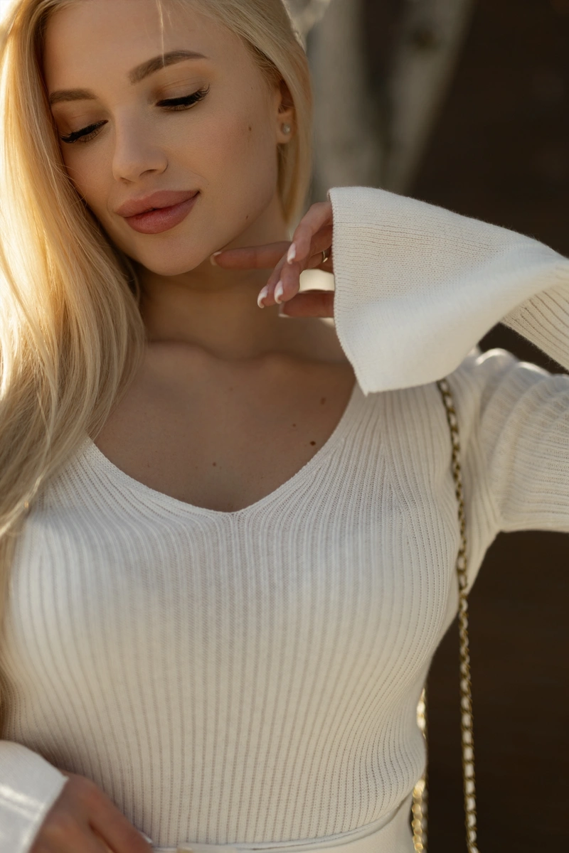 Maria Cotton Dress with belt - Image 3