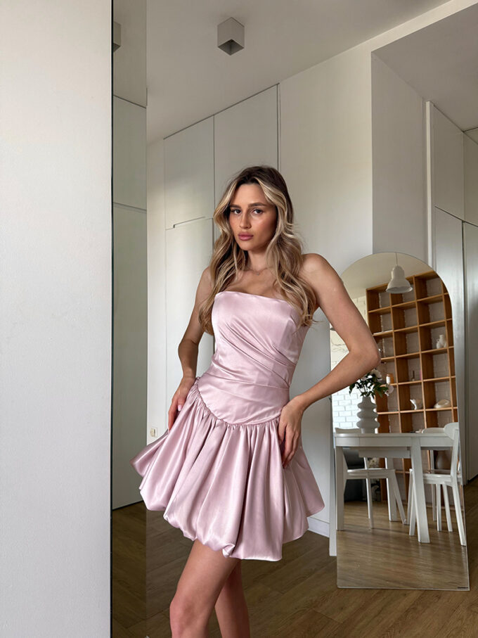 Selena Babydoll Mini Dress with Voluminous Skirt