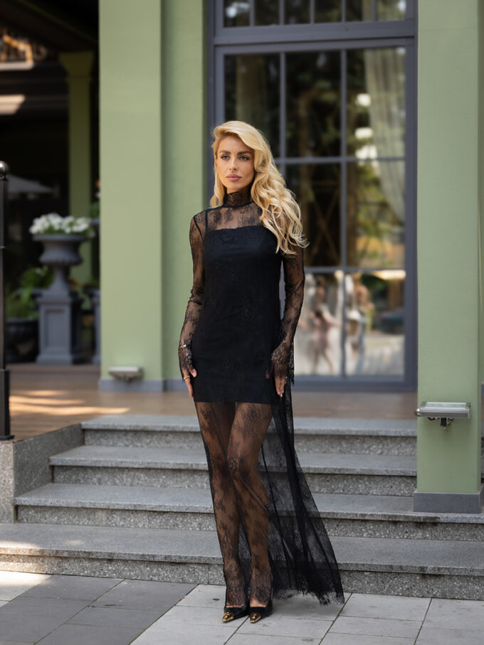 Margot maxi two-piece lace dress