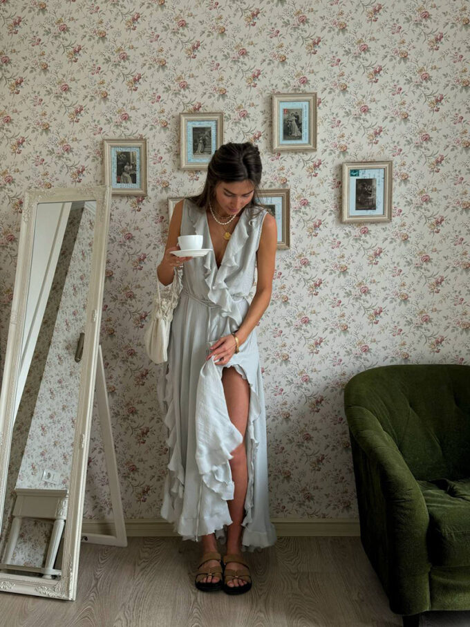Wrap Chiffon Dress Amalfi