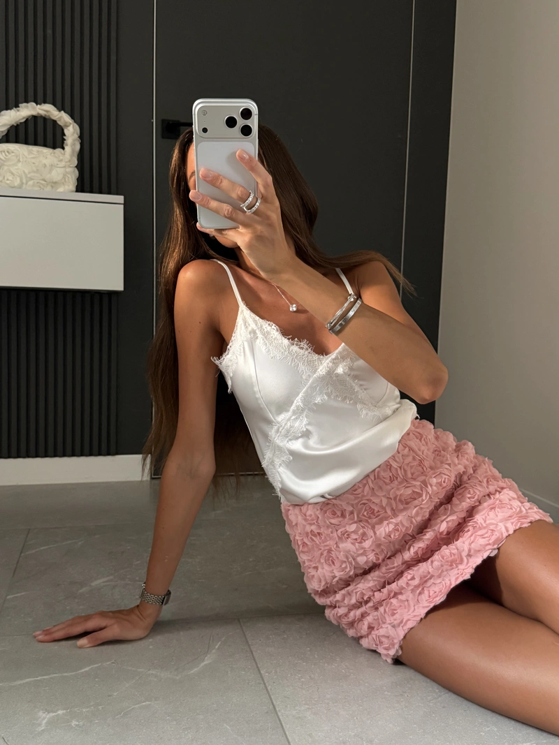 Jardin Blanche Mini Skirt — изображение 6