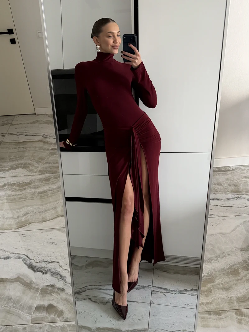 Valencia Maxi Dress with a Slit