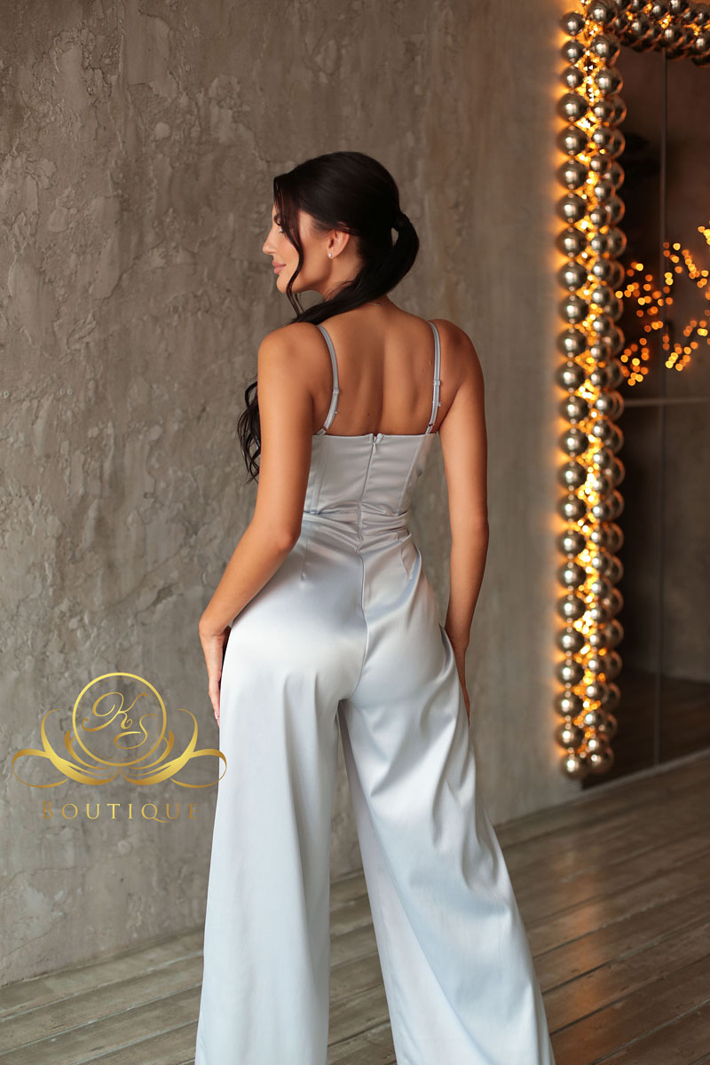 Grace Satin Jumpsuit - Image 10