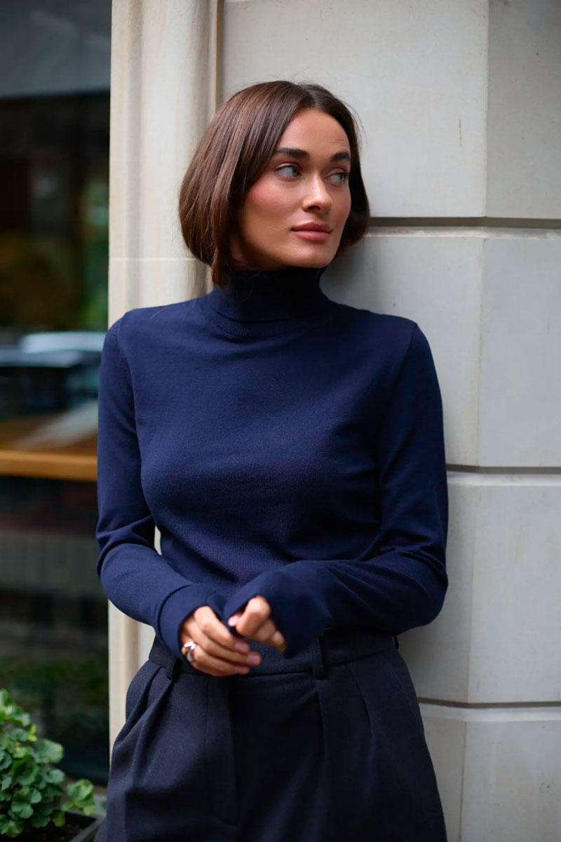 Basic knitted turtleneck - Image 10