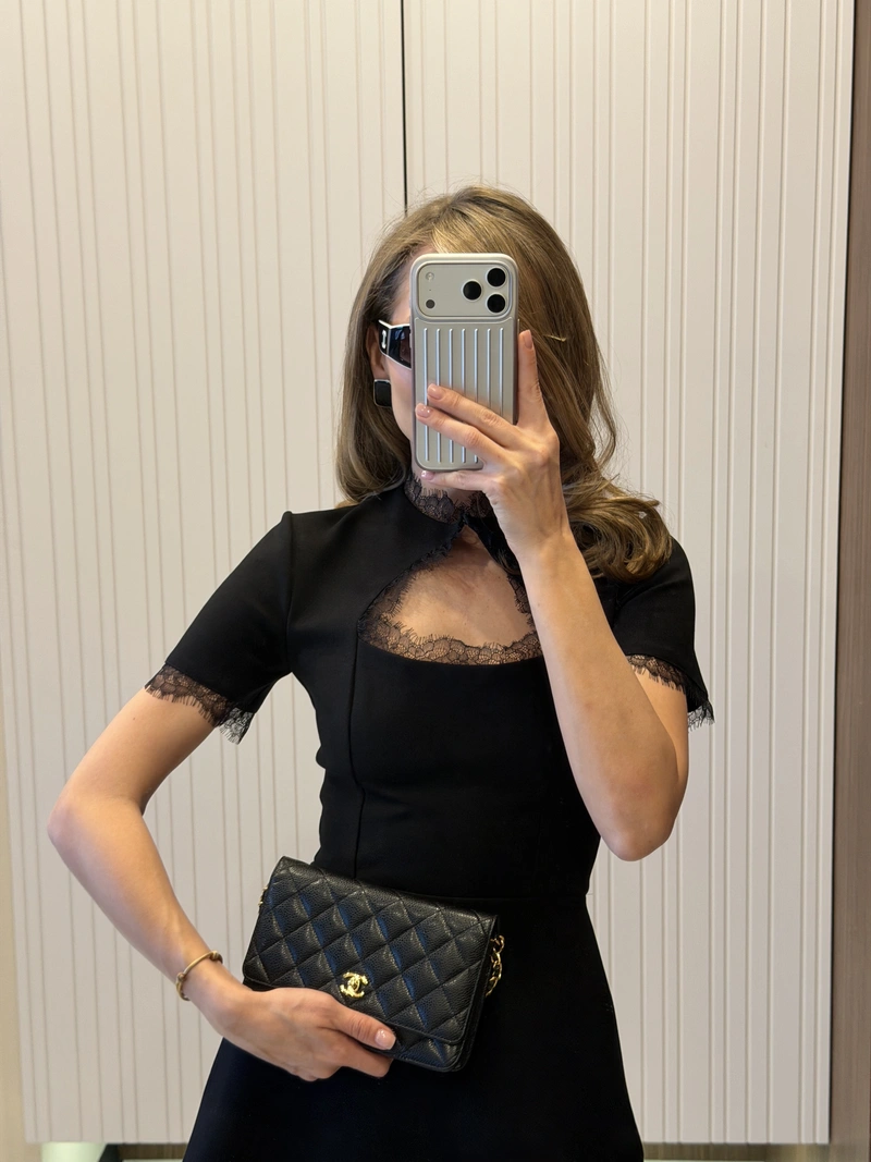 Lacette Dress with Lace Trim - Image 4