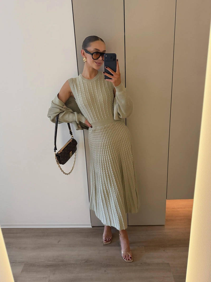 Petalia Cotton Dress (Length: 115 cm)