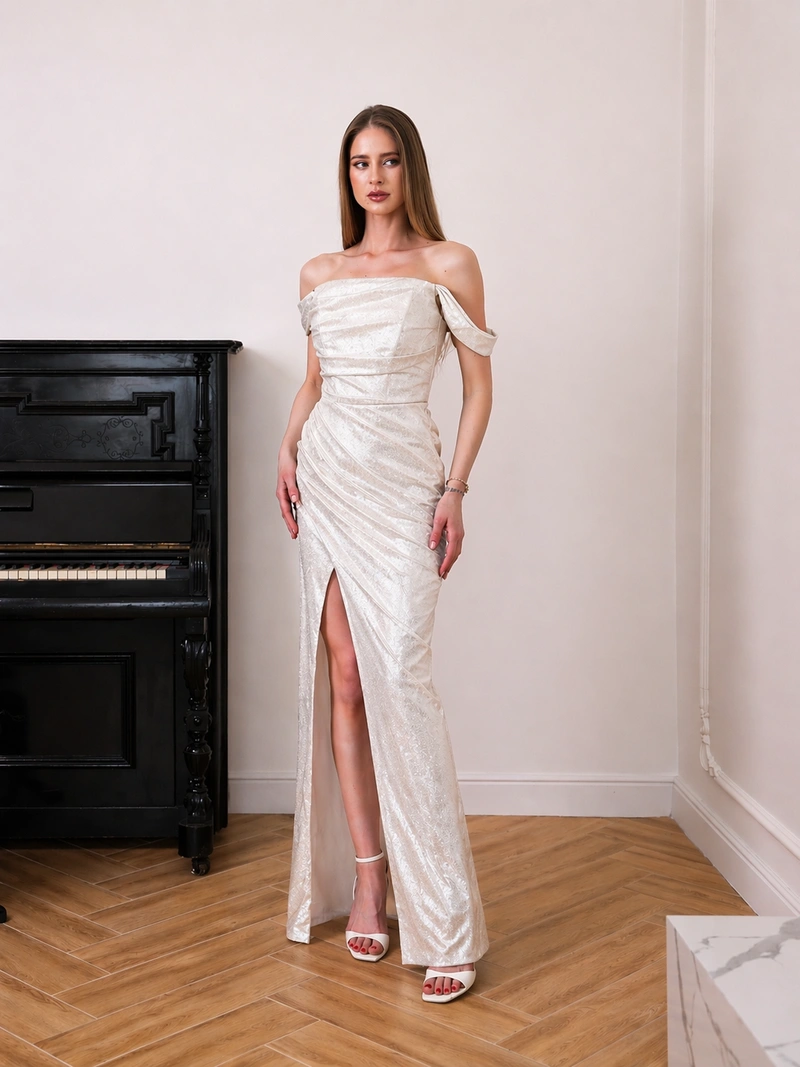 Solenne Maxi Shine dress - Image 2