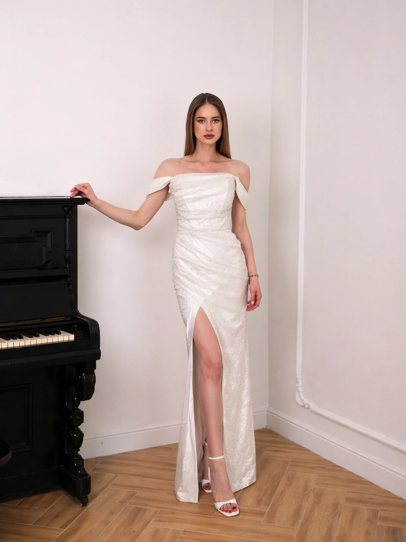 Solenne Maxi Shine dress - Image 5