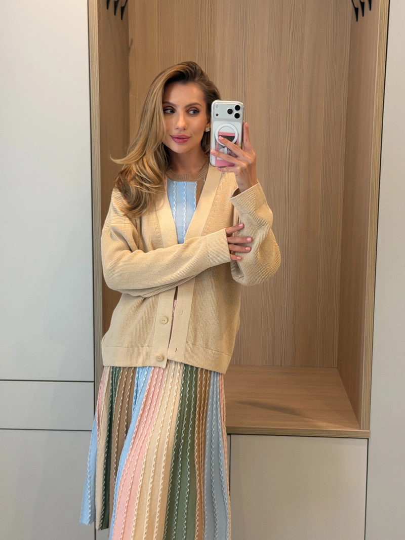 Cotton button-up cardigan — изображение 6