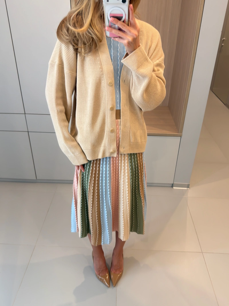 Cotton button-up cardigan — изображение 9