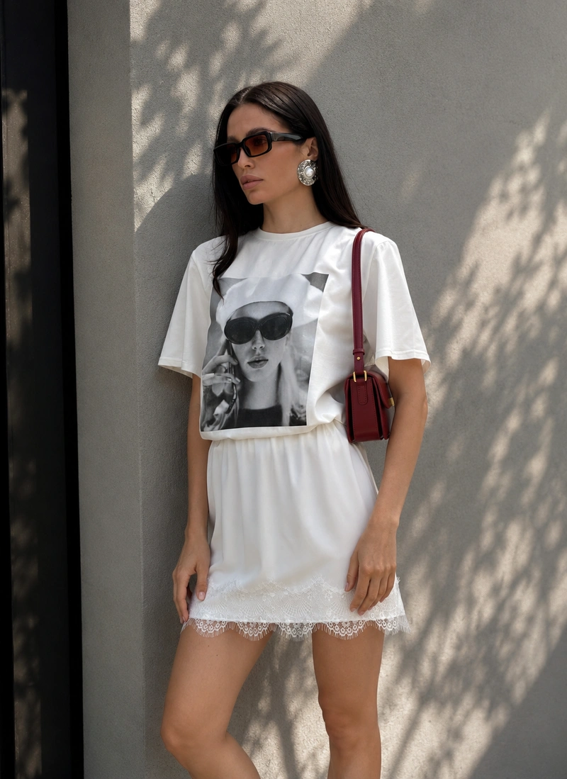 Éloise Lace Mini Skirt