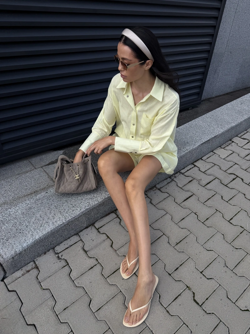 Linen Set with shorts - Image 6