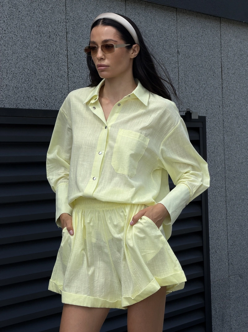 Linen Set with shorts - Image 10
