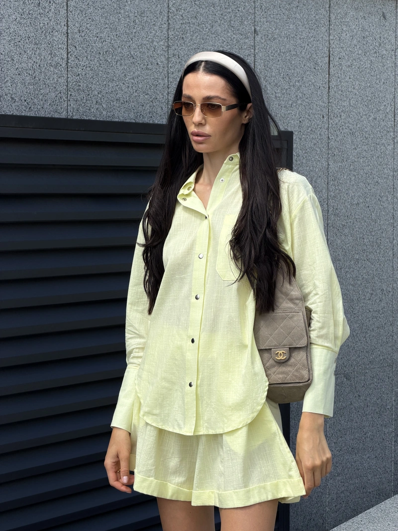Linen Set with shorts - Image 4