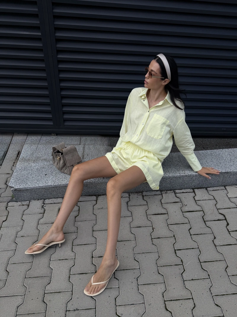 Linen Set with shorts - Image 9