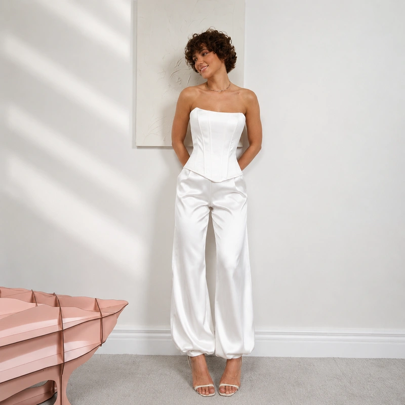 Satin Aladdin Trousers - Image 24