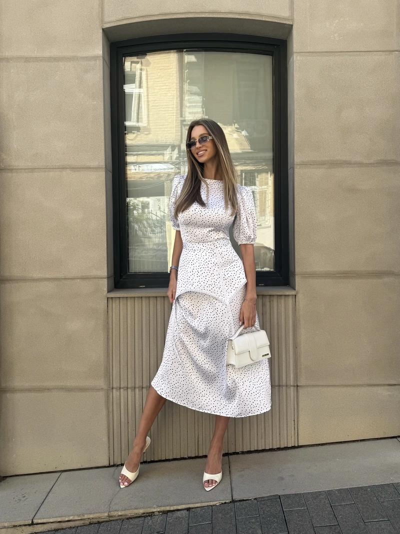 Monique Peplum Dress - Image 16