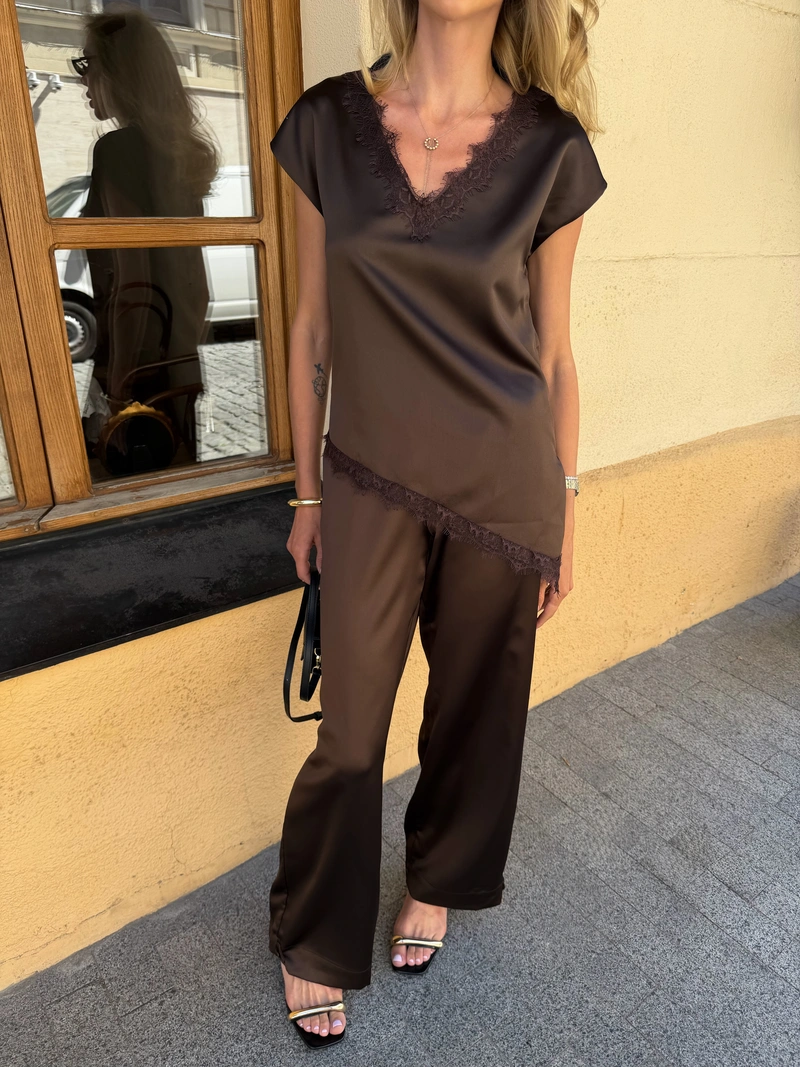 Satin Aladdin Trousers - Image 2